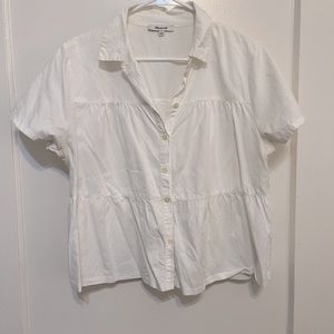 Madewell white button up